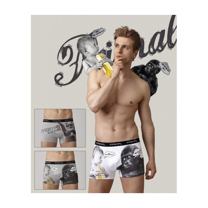 Boxer Da Uomo Primal In Cotone Elasticizzato Fantasia Con Elastico