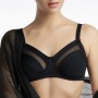 Reggiseno donna Spiman senza ferretto in microfibra contenitivo con inserti di tulle