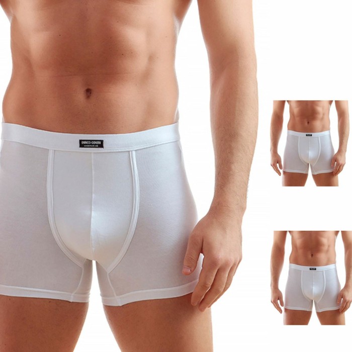 6 Boxer uomo Coveri in cotone elasticizzato con elastico interno e logo