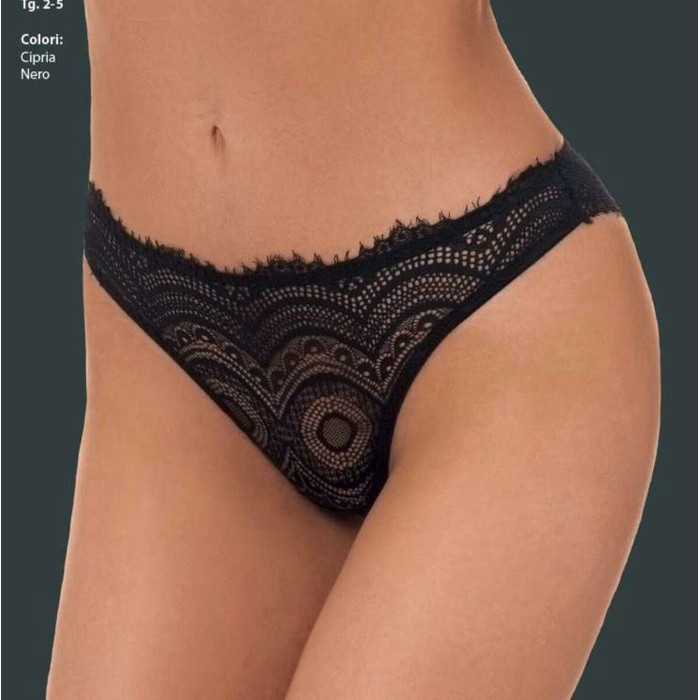 Slip brasiliana donna Gian Marco Venturi in morbido pizzo elasticizzato