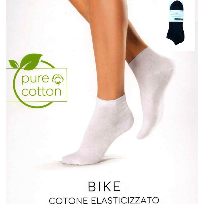 6 Paia di Calze Unisex Pezzini corte Bike in cotone elasticizzato mercerizzato