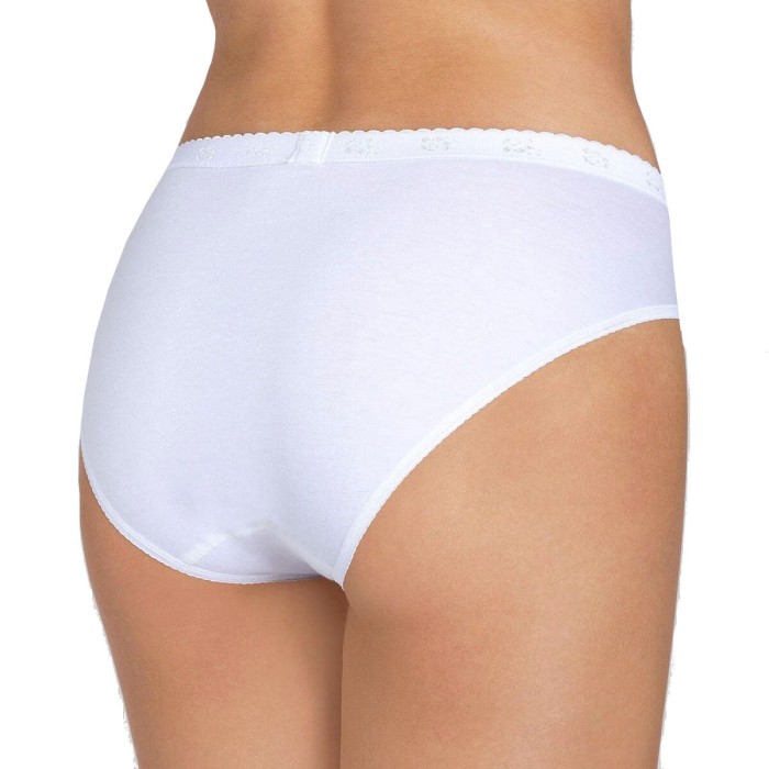 2 Slip da donna Cotonella in cotone elasticizzato a vita bassa con elastico  esterno