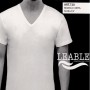 3 T-shirt uomo Leable manica corta con scollo a V in cotone bi-elastico