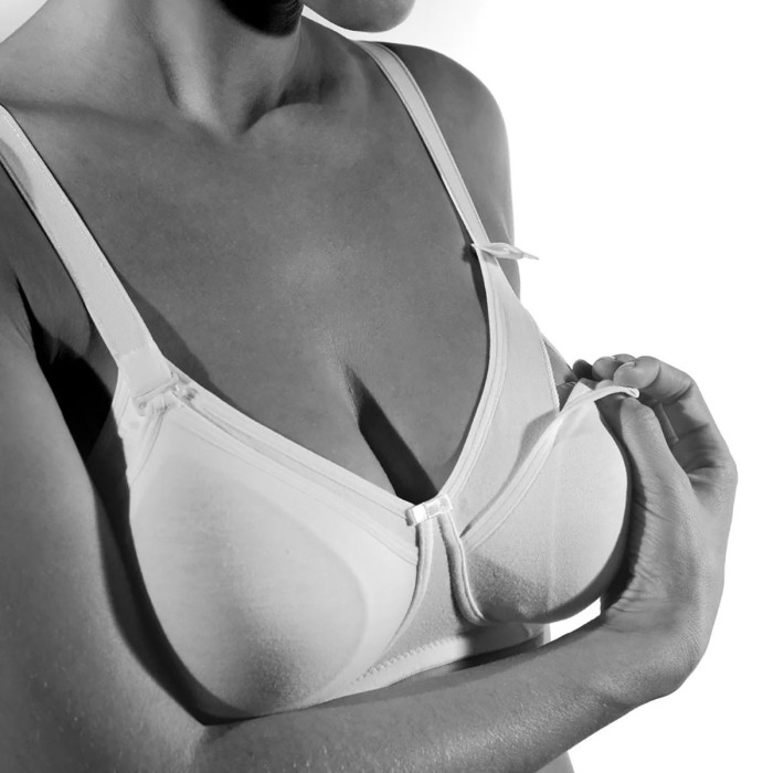 Reggiseno donna Gios preformato in cotone elasticizzato per allattamento