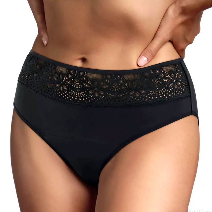 Slip Lepel assorbente ciclo mestruale lavabile in cotone e pizzo