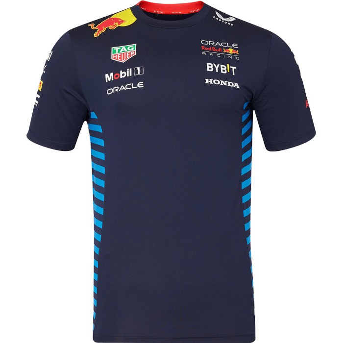 Red Bull Racing t-shirt uomo manica corta ufficiale con sponsor del Team F1