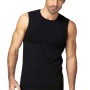 3 T-shirt uomo Nottingham smanicata a girocollo in cotone bi-elastico