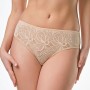 Slip donna Spiman in pizzo elastico jacquard con taglio vivo Invisibile dietro