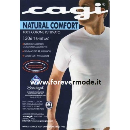 T-Shirt Contenitiva Uomo Snellente Vita e Fianchi In Cotone