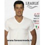 3 T-shirt uomo Leable manica corta con scollo a  V in cotone mercerizzato