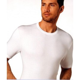 T-shirt uomo Club88 manica corta con scollo V in jersey di cotone aderente