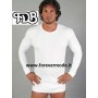 T-Shirt maglia uomo FDB manica lunga girocollo in caldo cotone