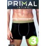 3 Boxer uomo Primal in cotone con bande ed elastico logato