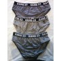 3 Slip uomo Rams 23 in cotone tinta unita con elastico logo