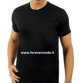 T-Shirt uomo Liabel con fascia lombare contenitiva in lana cotone