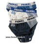 3 Slip uomo Rams 23 in cotone tinta unita con elastico logo