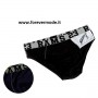 3 Slip uomo Rams 23 in cotone tinta unita con elastico logo