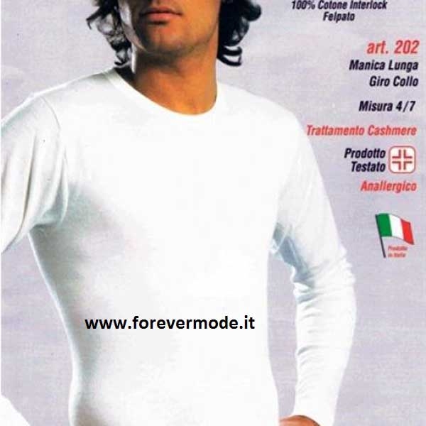 Enrico Coveri 3 Maglie Uomo Manica Lunga in Cotone Interlock Art. ET1204